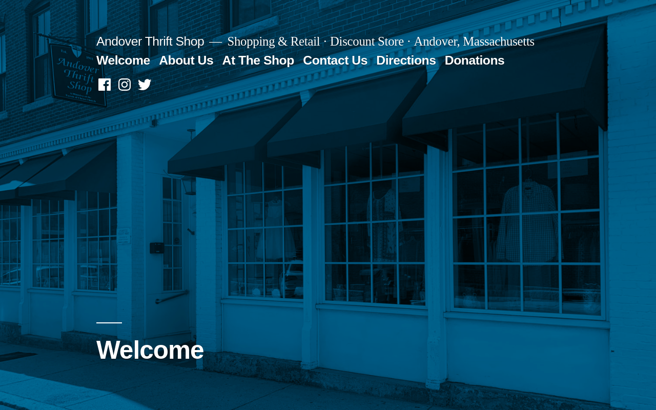 Andover Thrift Shop website preview