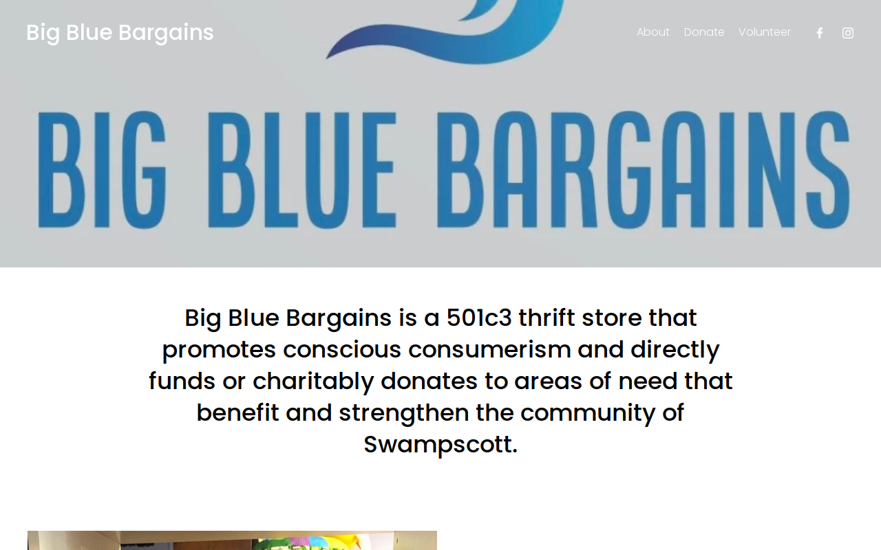 Big Blue Bargains website preview