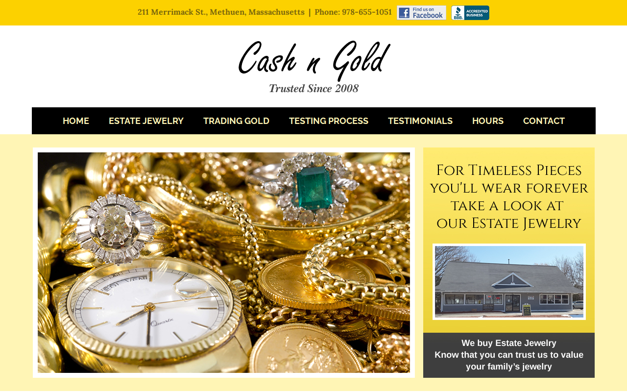 Cash N Gold website preview