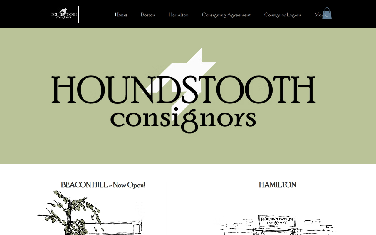 Houndstooth Consignors website preview