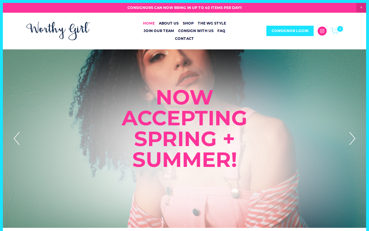 Worthy Girl website preview
