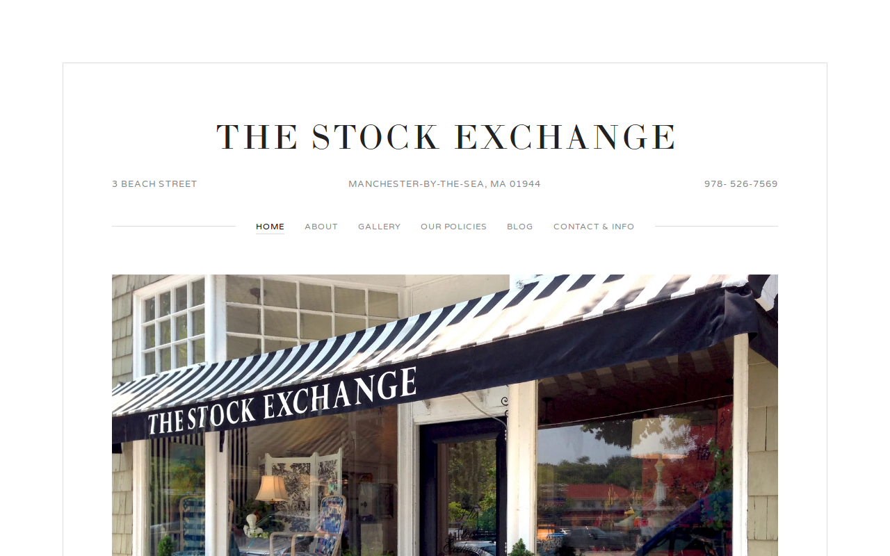 The Stock Exchange website preview