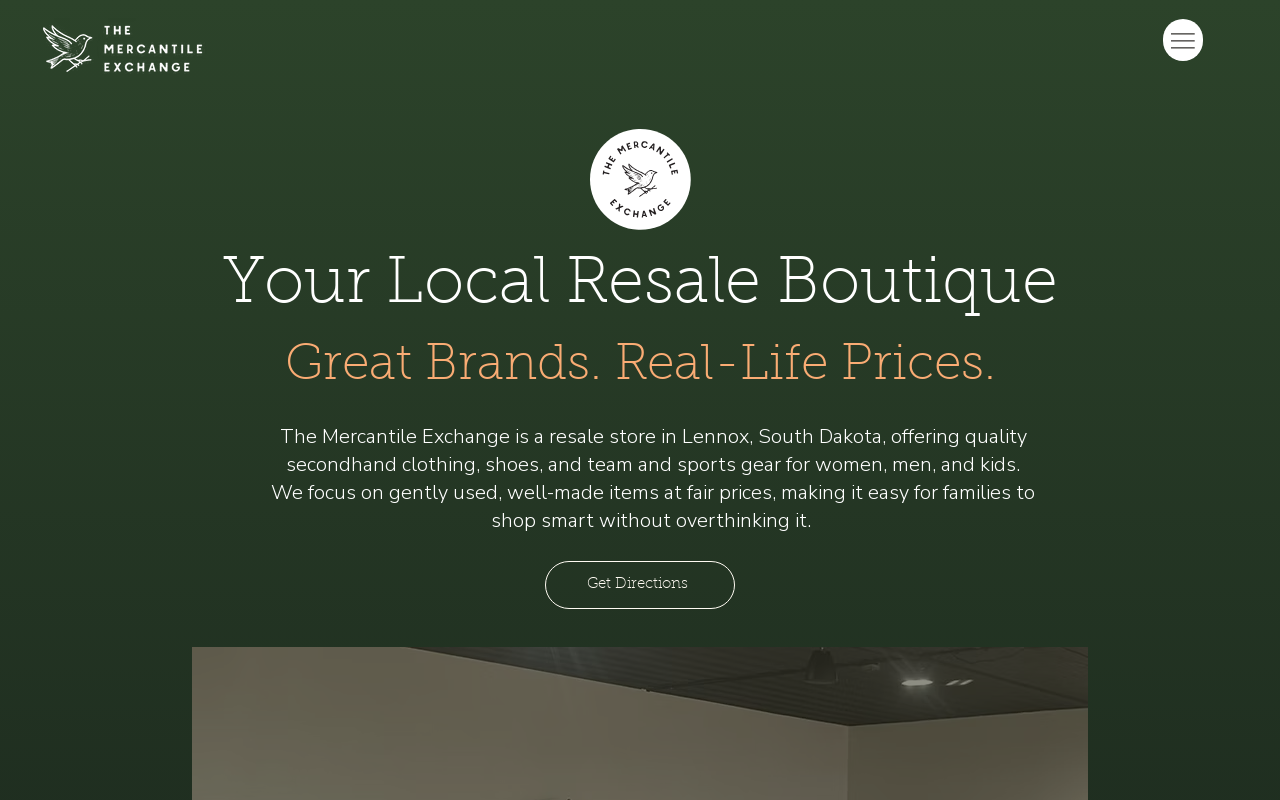 The Mercantile Exchange website preview