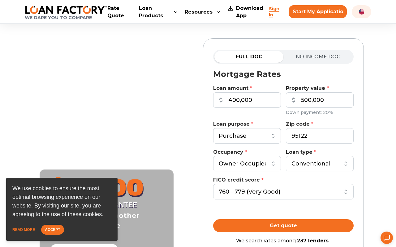 Loan Factory website preview