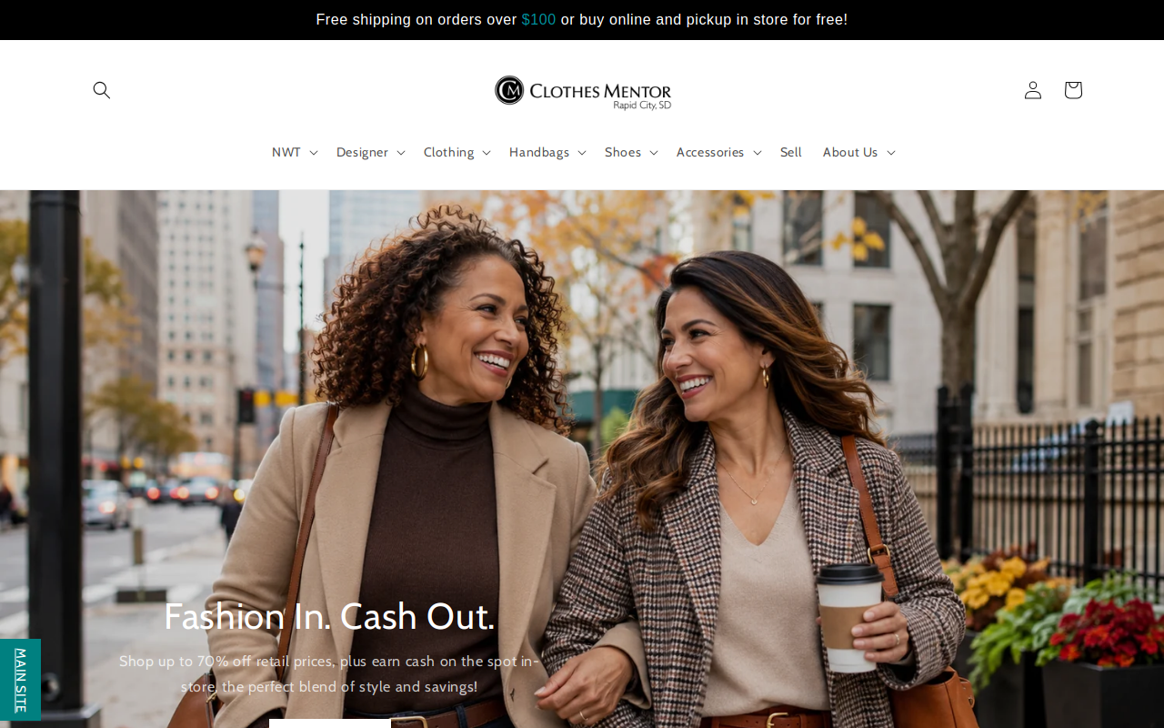 Clothes Mentor Rapid City, SD website preview