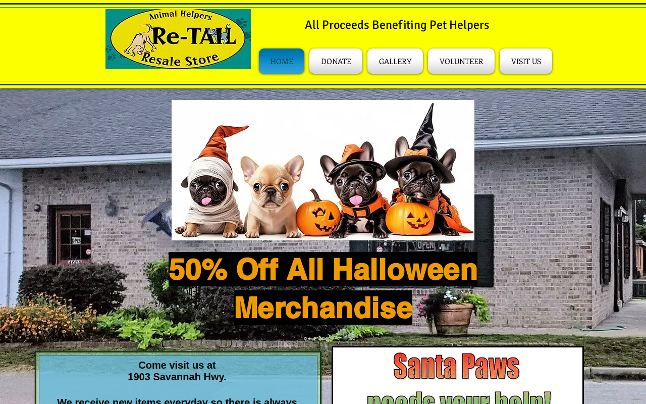 Animal Helpers ReTAIL website preview