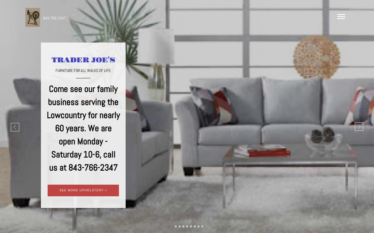 Trader Joe's Inc. website preview