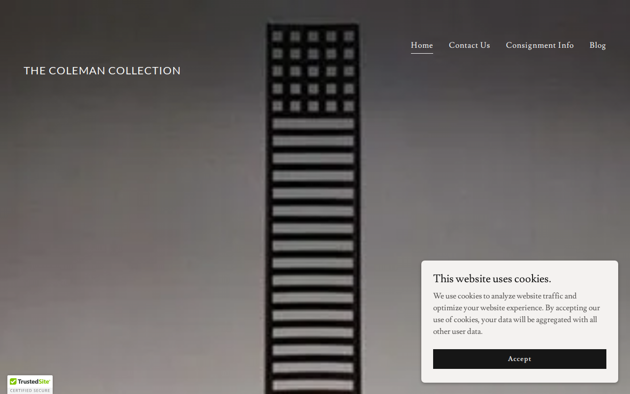 The Coleman Collection website preview