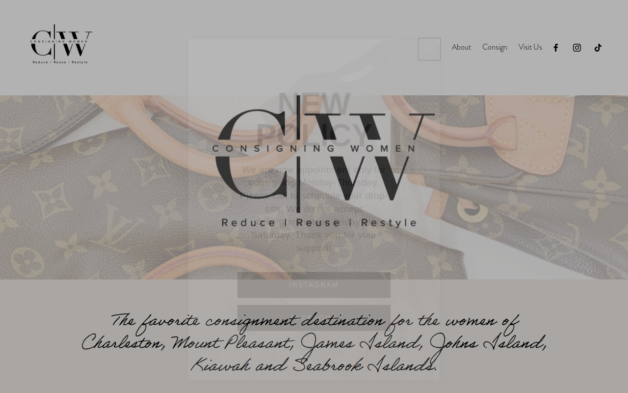 Consigning Women website preview