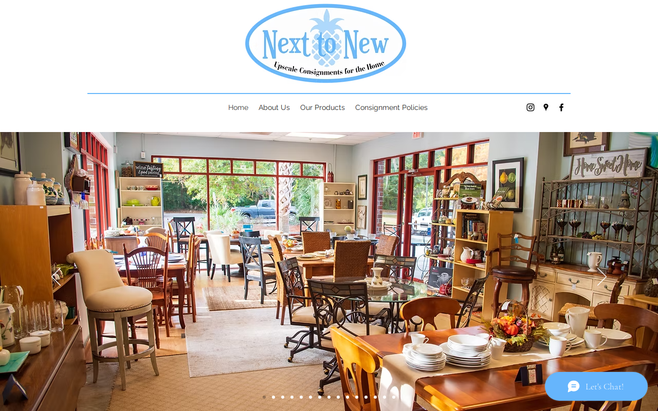 Next To New website preview