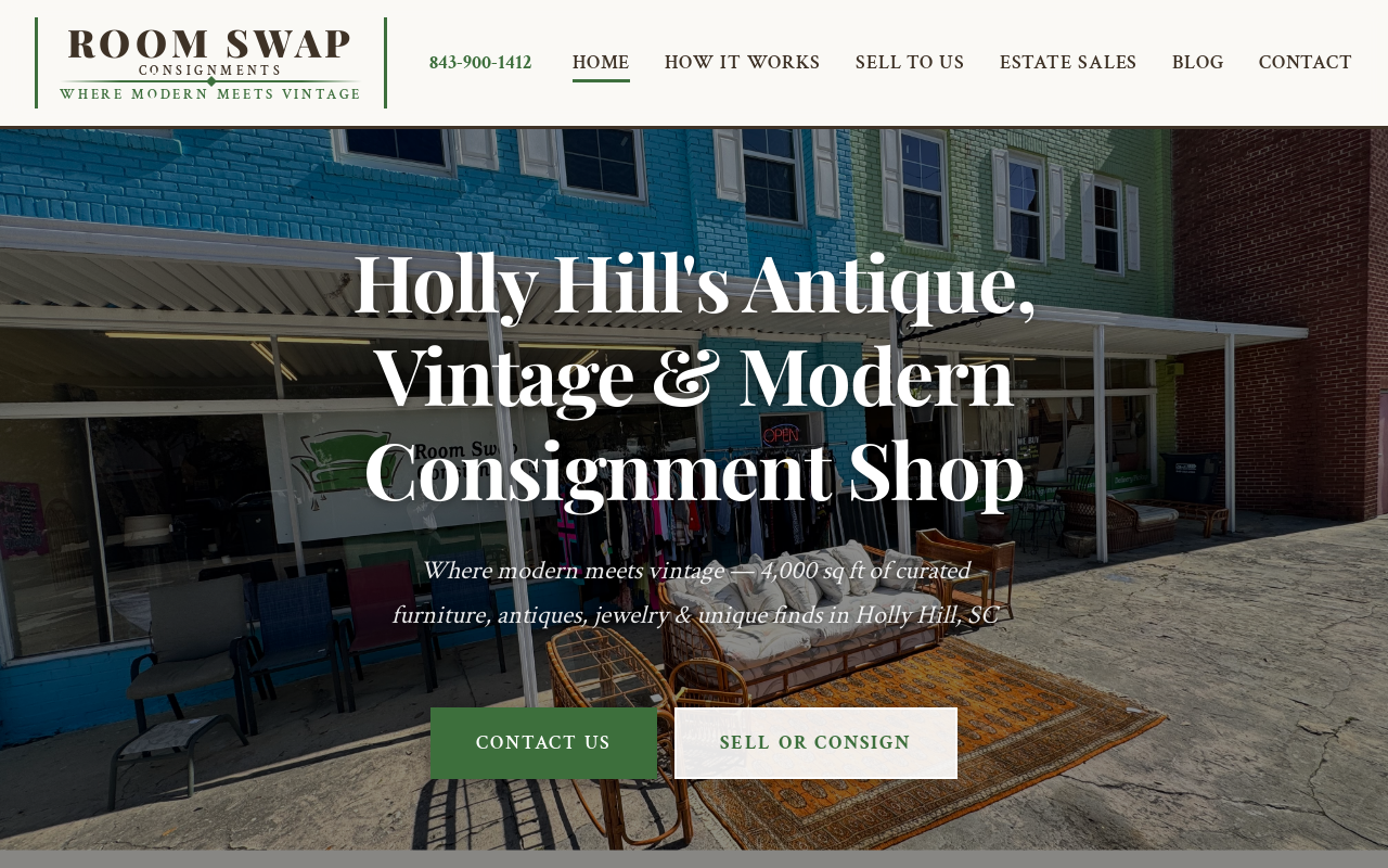 Room Swap Consignments website preview