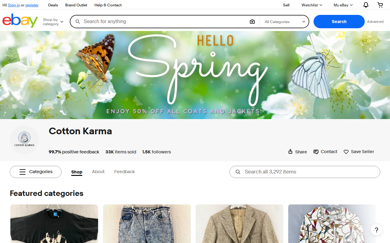 Cotton Karma Market website preview
