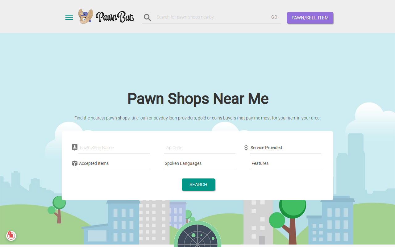 Upscale Jewelry and Pawn Shop website preview