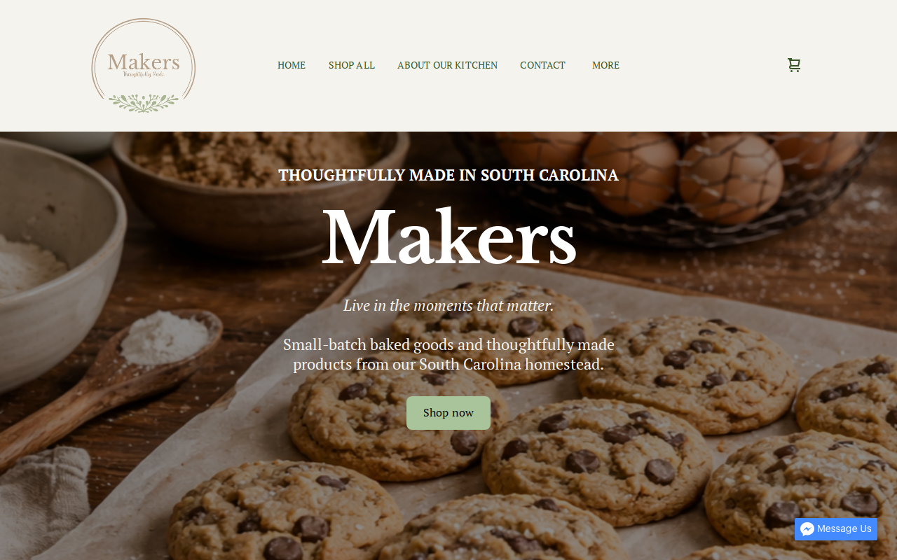 Makers SC website preview