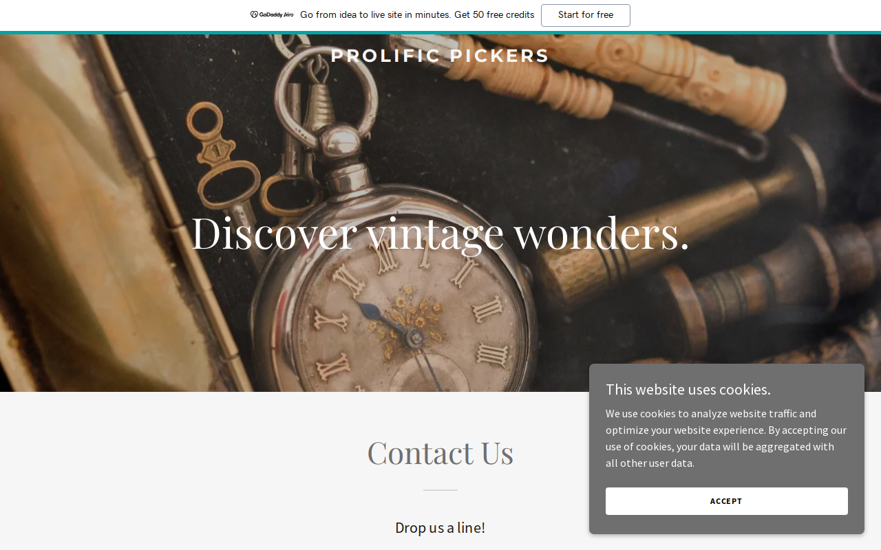 Prolific Pickers website preview