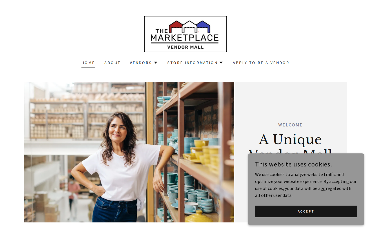 The Marketplace Vendor Mall website preview