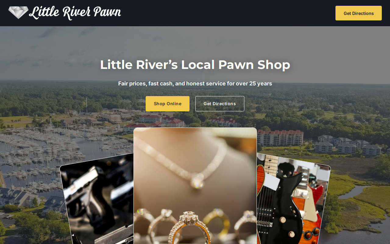 Little River Pawn website preview