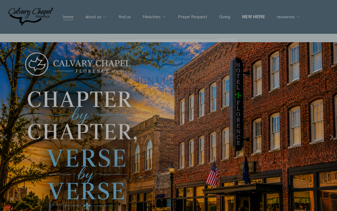 Calvary Chapel Florence website preview