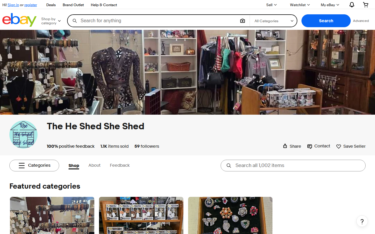 The He Shed She Shed website preview