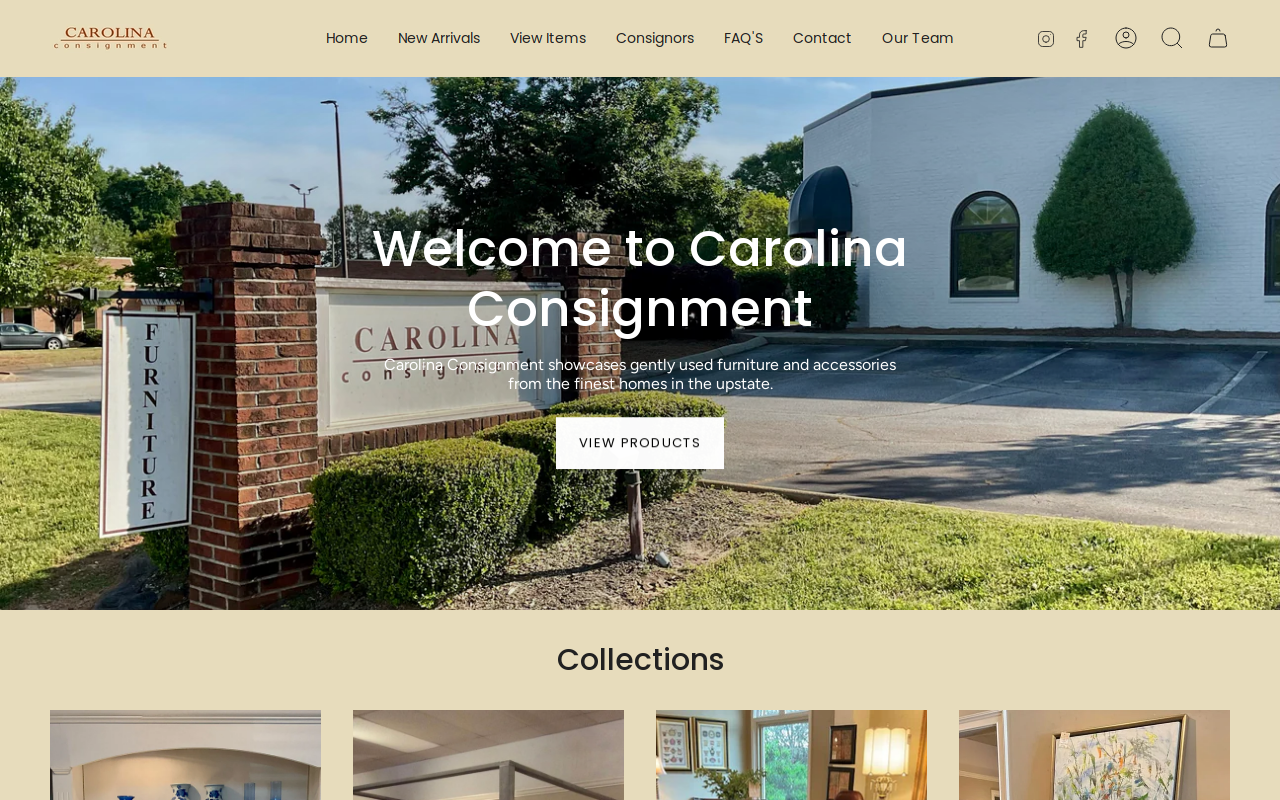 Carolina Consignment website preview