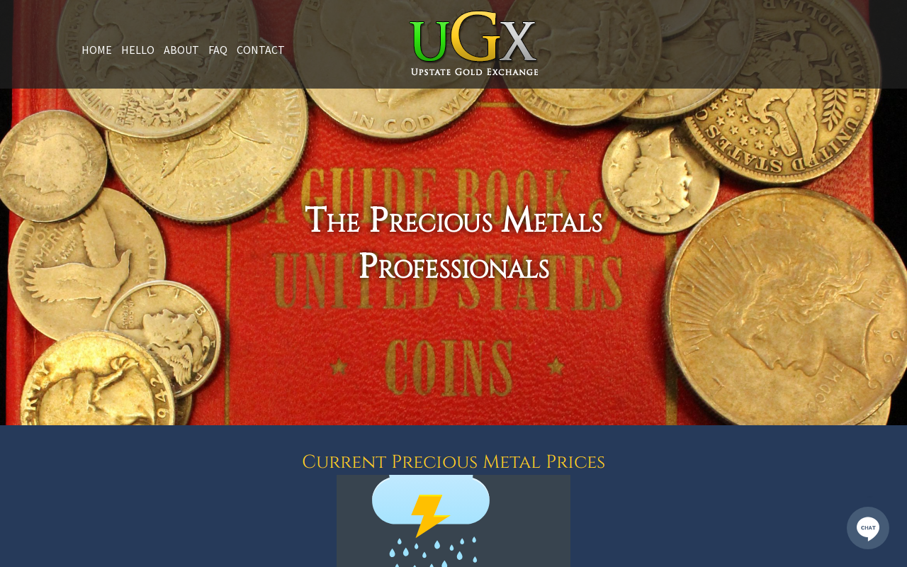 Upstate Gold Exchange website preview