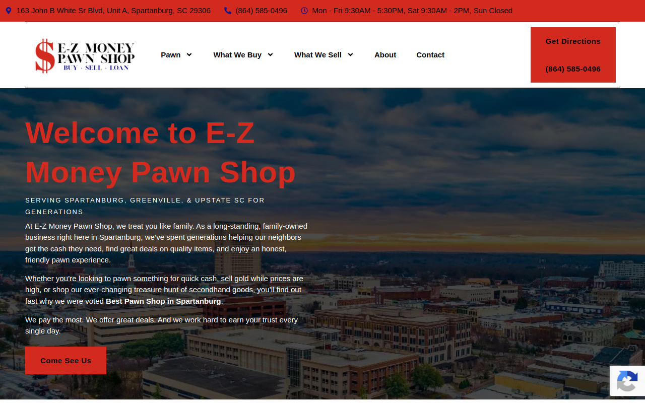 EZMONEY Pawn website preview