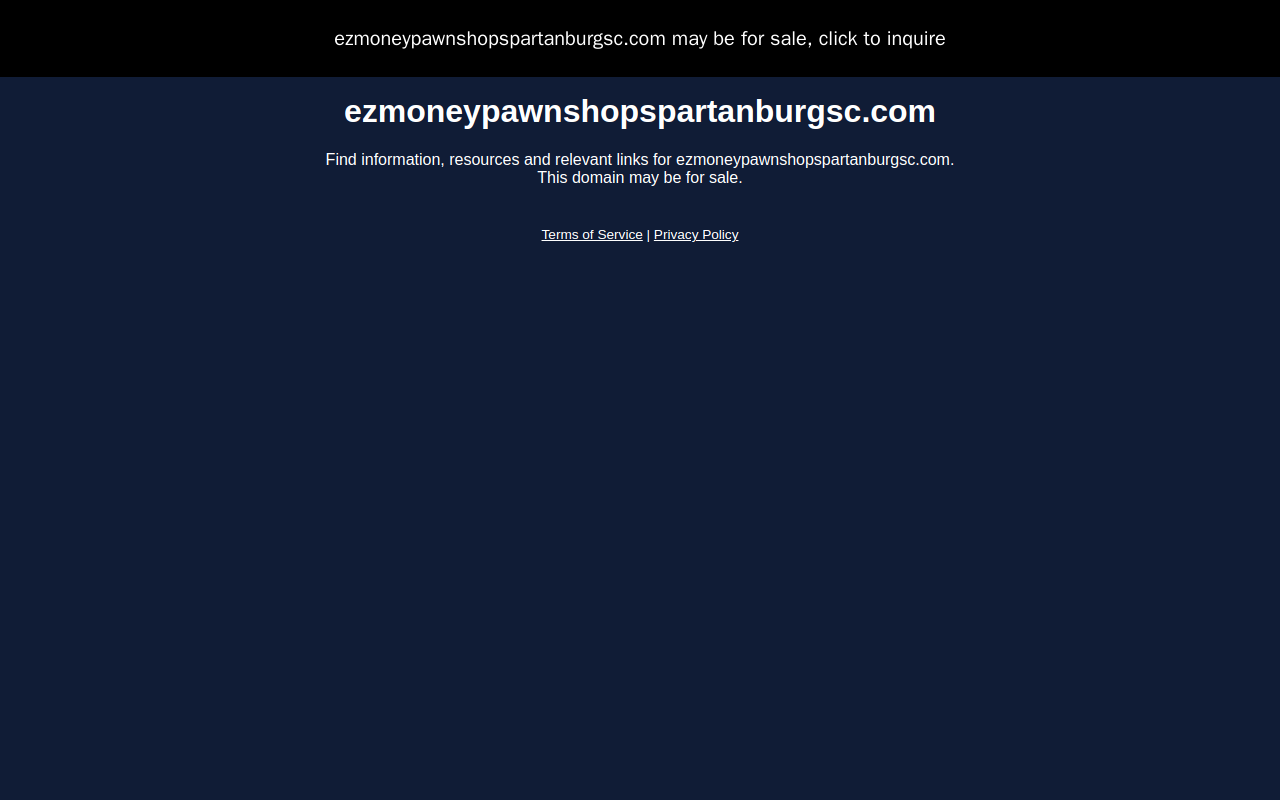 E-z Money Pawn Shop Inc website preview