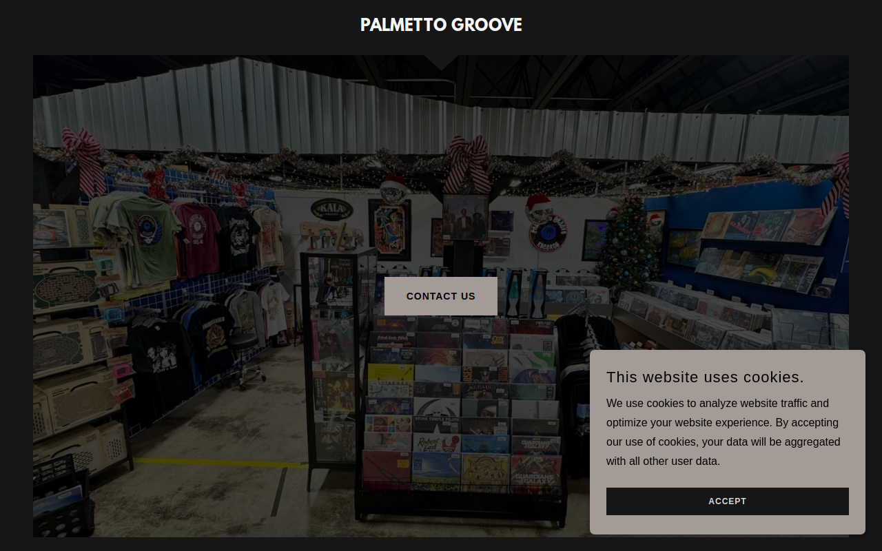 Palmetto Groove Records website preview