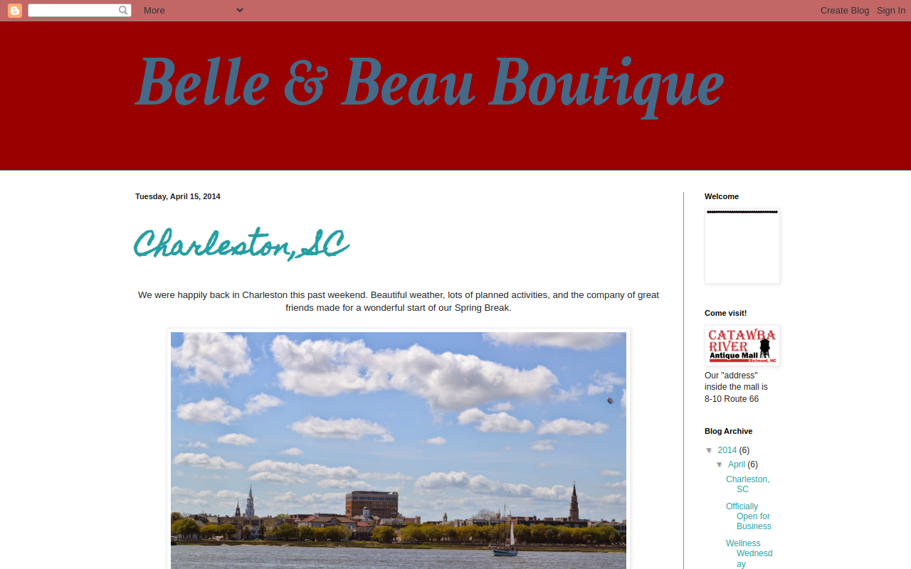 Belle & Beau Boutique website preview