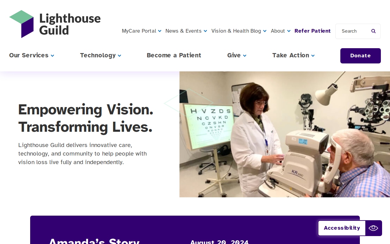 Lighthouse Thrift Store website preview