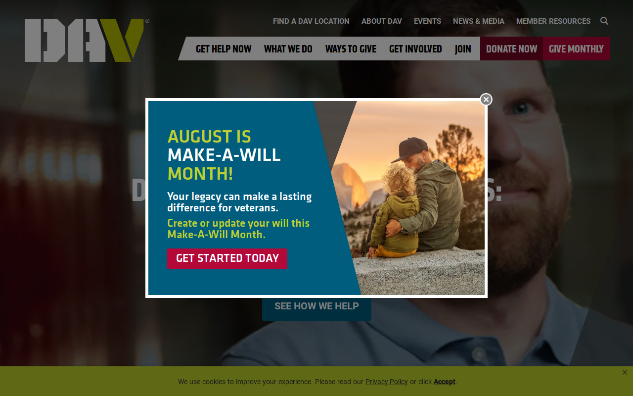 Dav Thrift Store website preview
