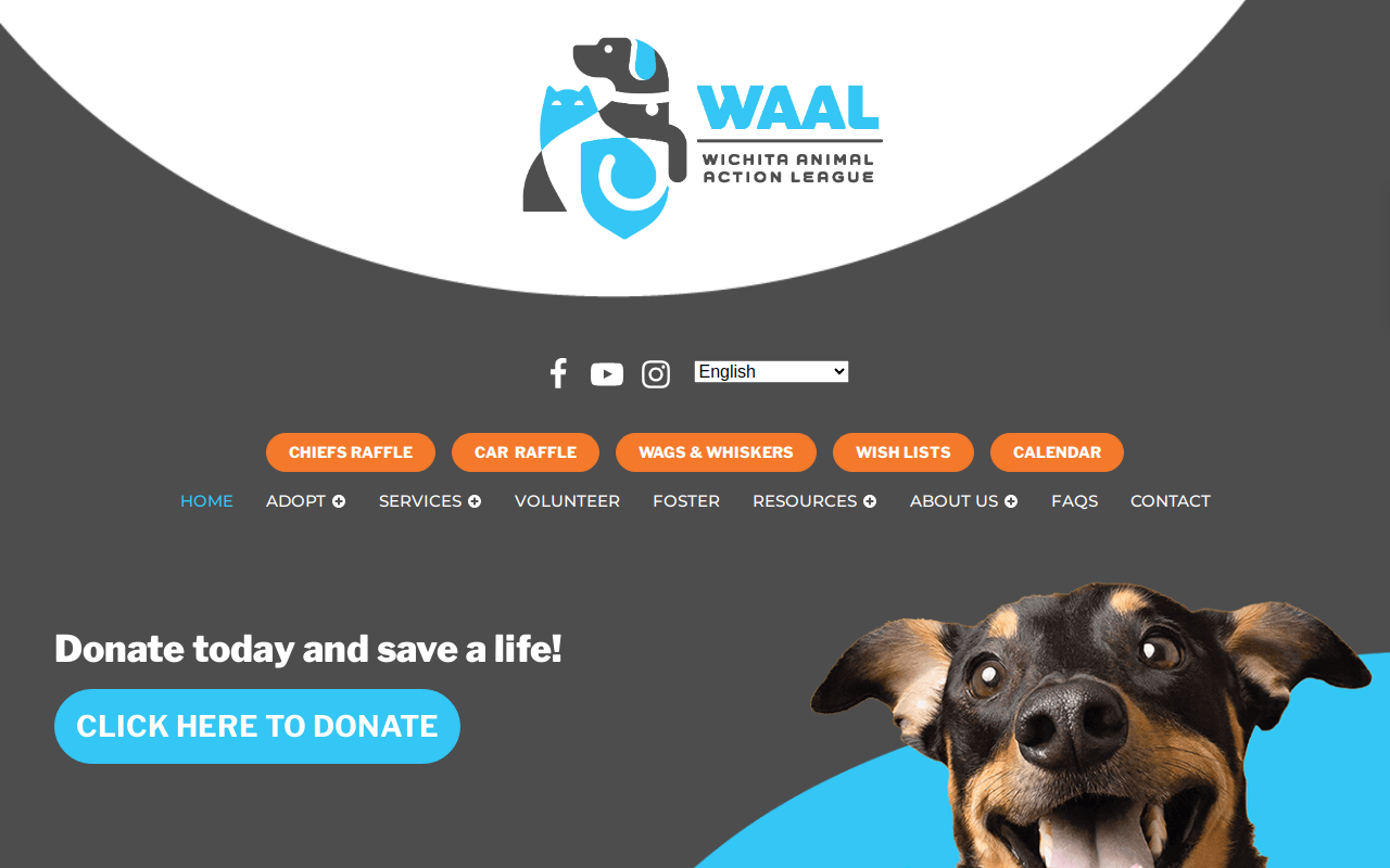WAAL Pop Up Resale Shop website preview