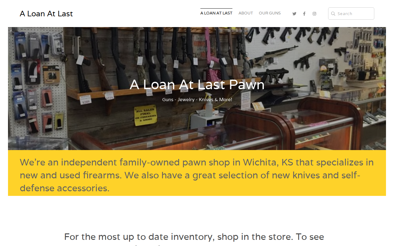 A Loan At Last website preview