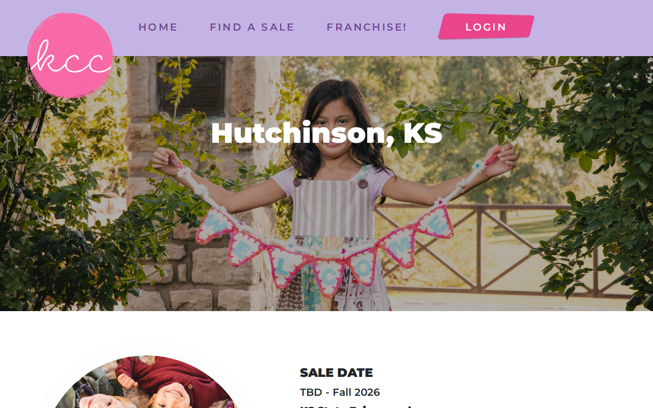 Kid's Closet Connection-Hutchinson, KS website preview