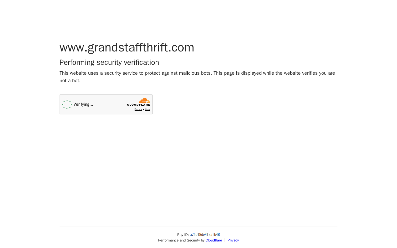 Grand Staff Thrift Boutique website preview