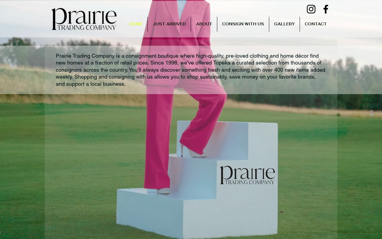 Prairie Trading Company website preview