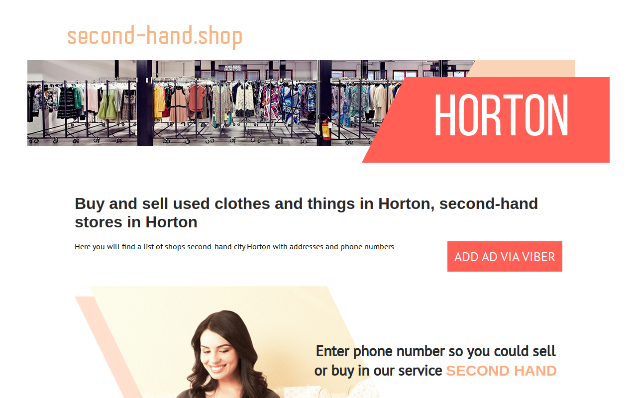 Horton Thriftshop website preview