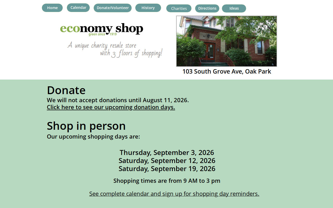 Economy Shop website preview