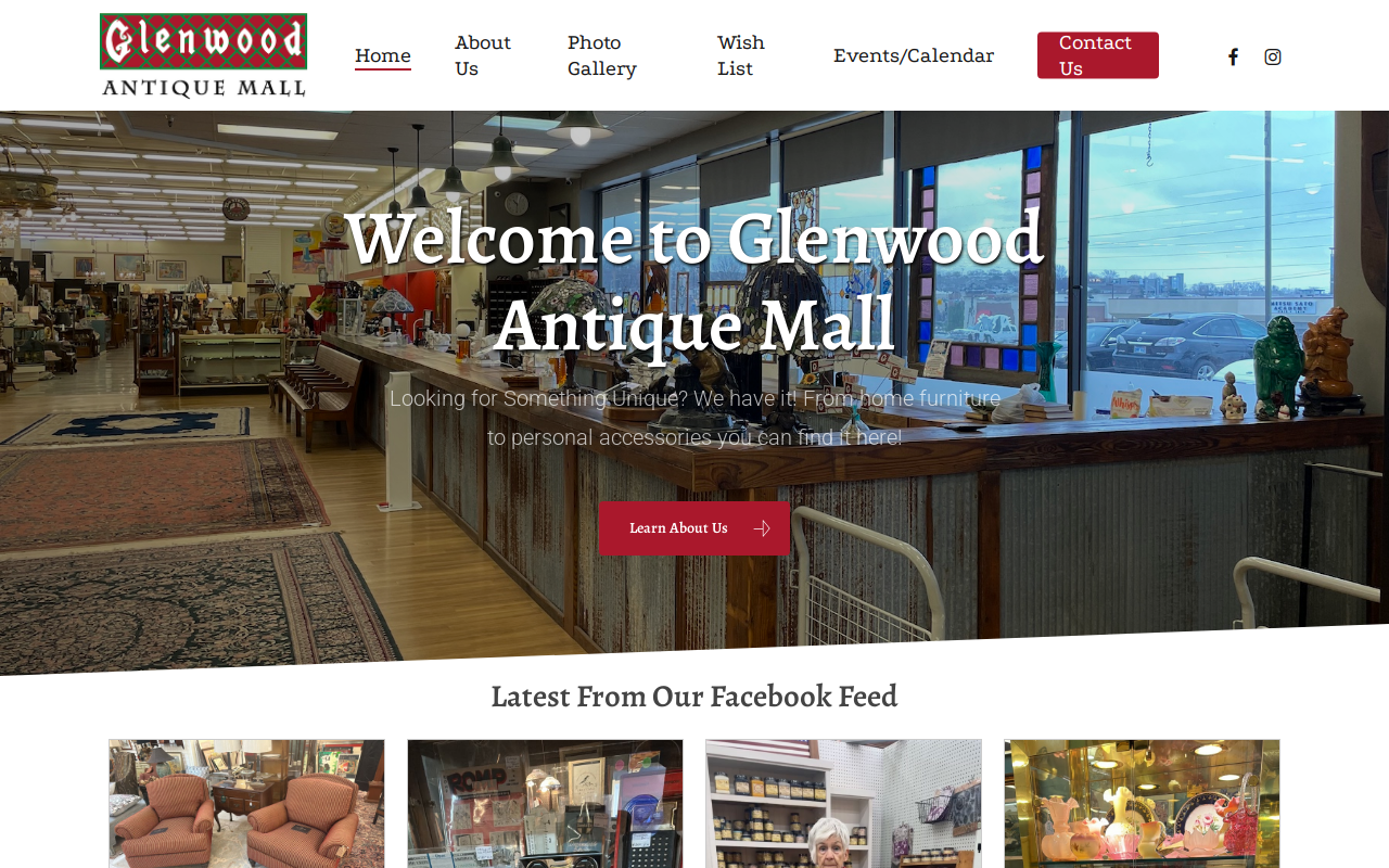 Central Finds website preview
