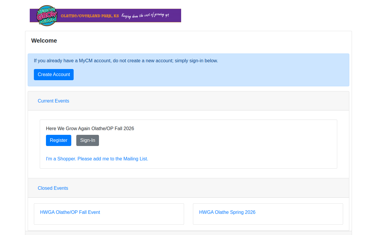 Here We Grow Again Olathe website preview