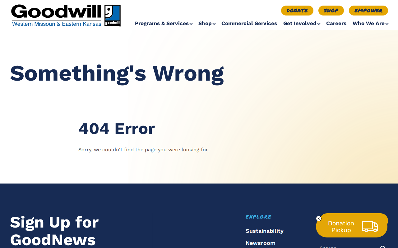 Goodwill Express website preview