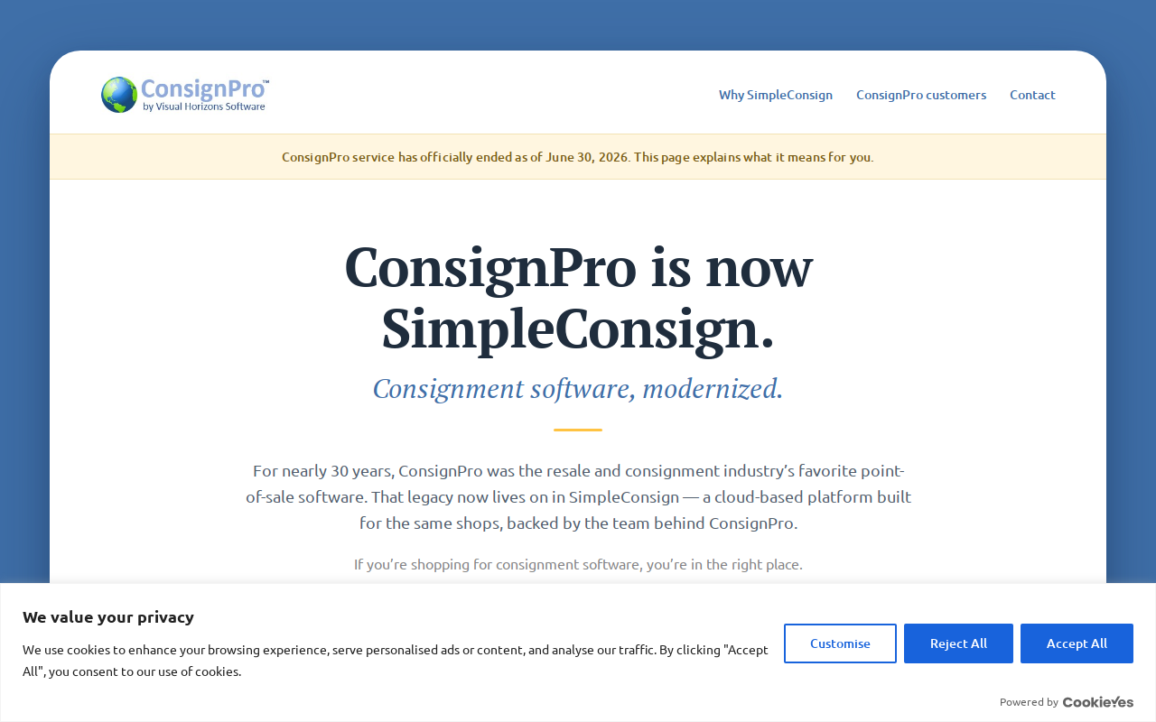 Consignment Cabin of Big Sky website preview