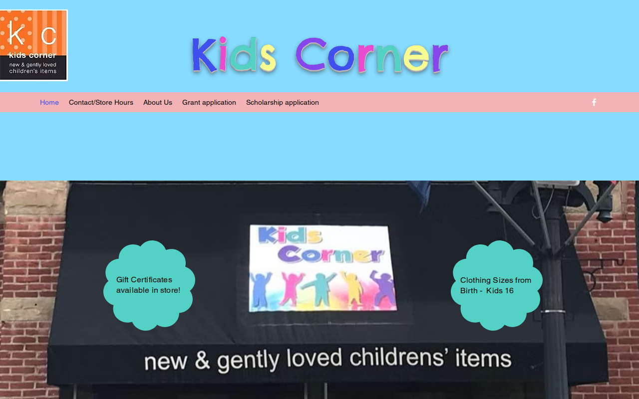 Kids Corner website preview
