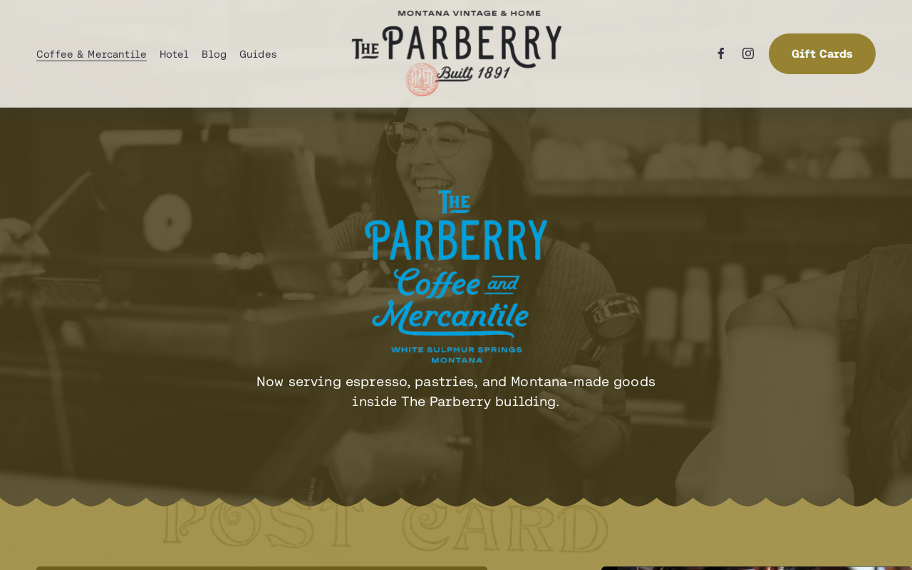 The Parberry website preview