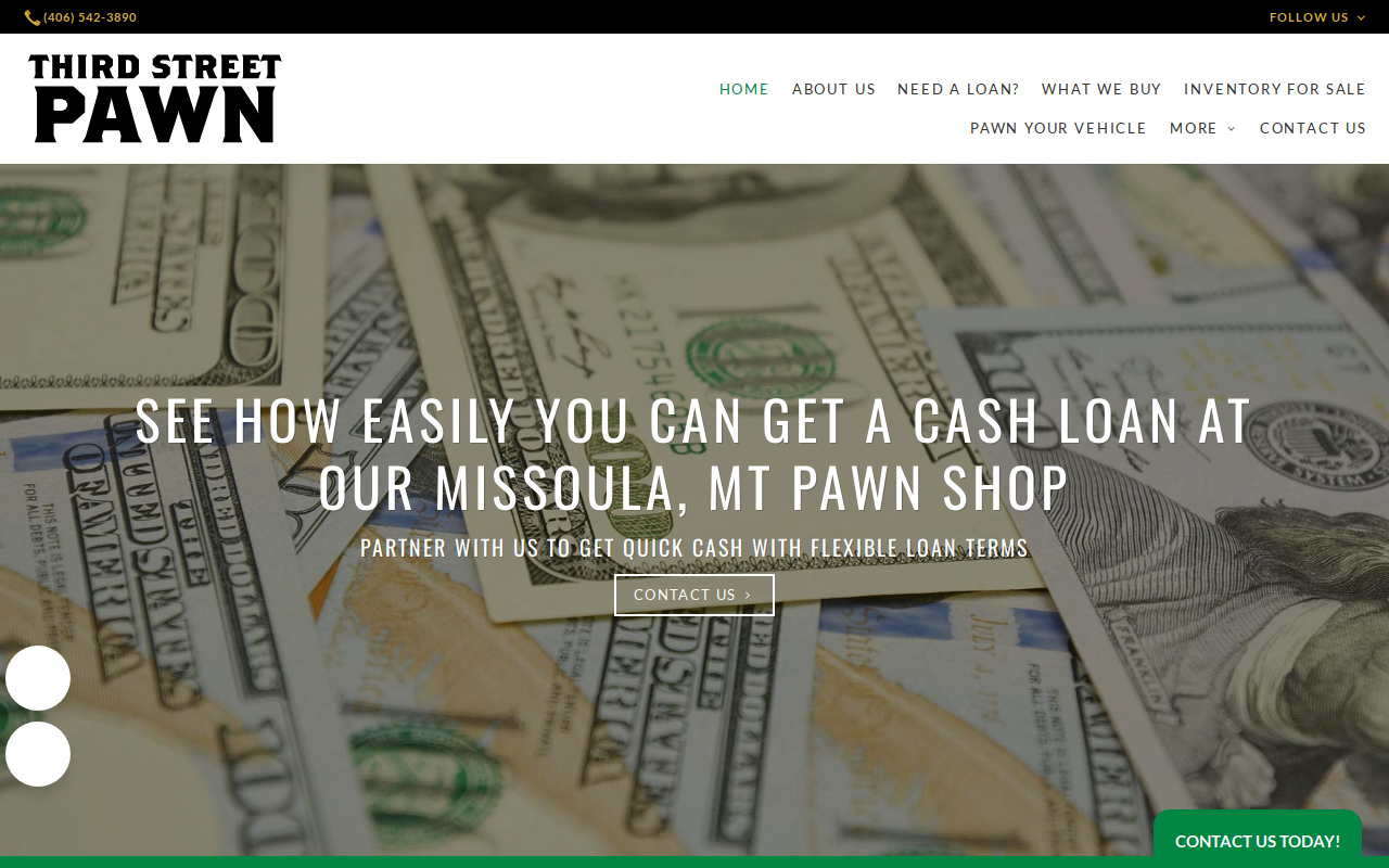 Third Street Pawn website preview