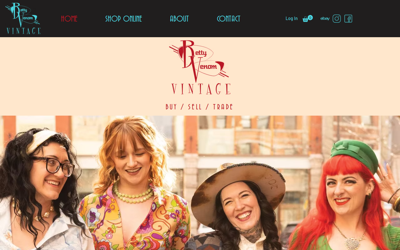 Betty V Vintage website preview