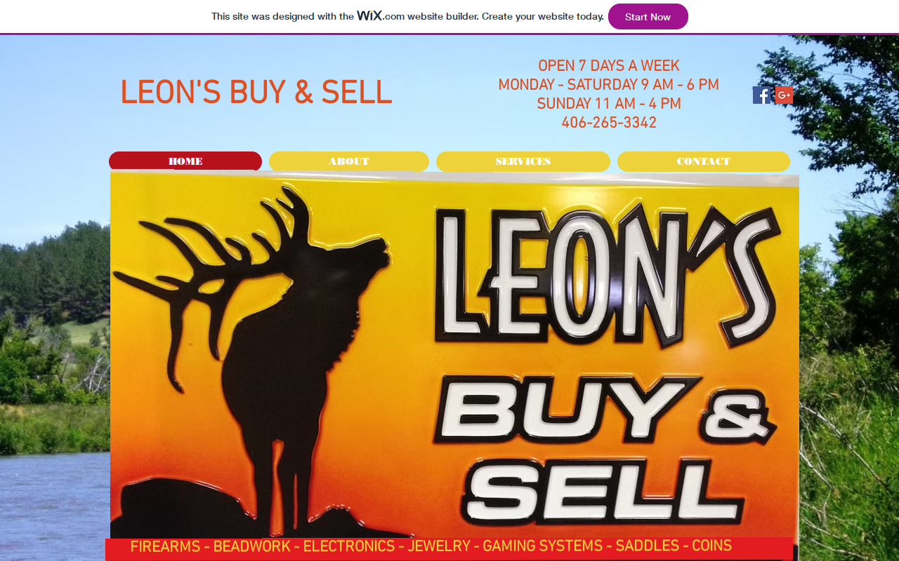 Leons Buy and Sell website preview