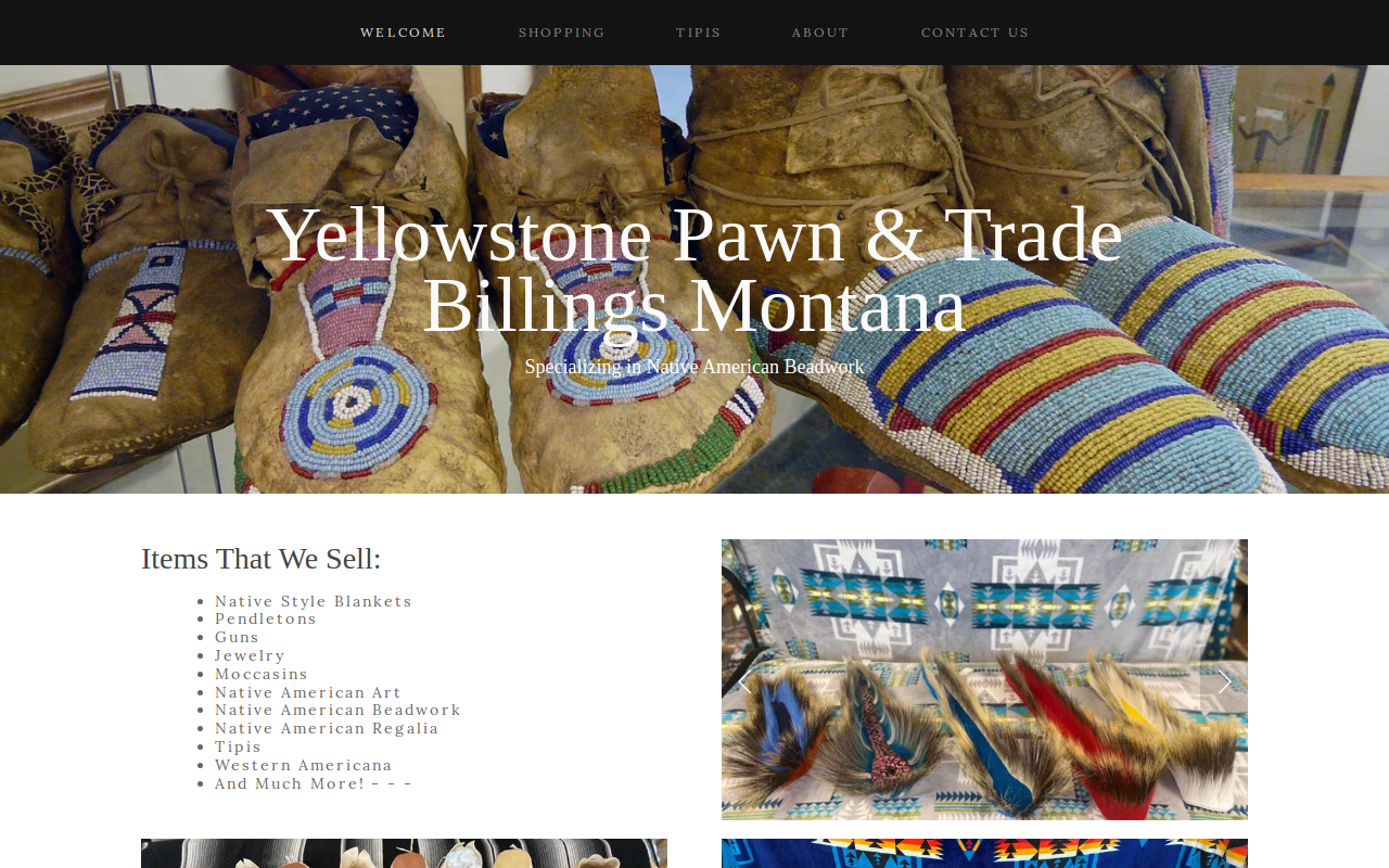Yellowstone Pawn website preview