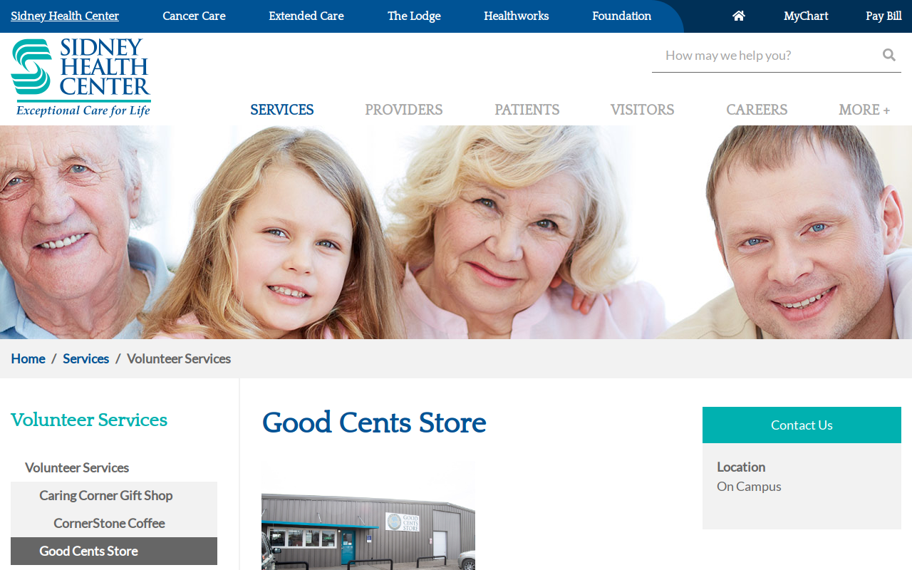 Good Cents Store website preview