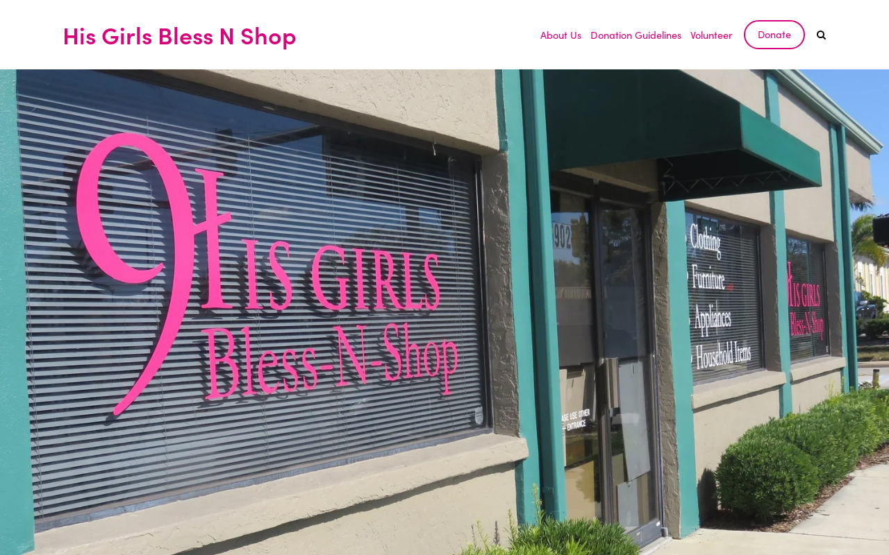 His Girls Bless N Shop website preview
